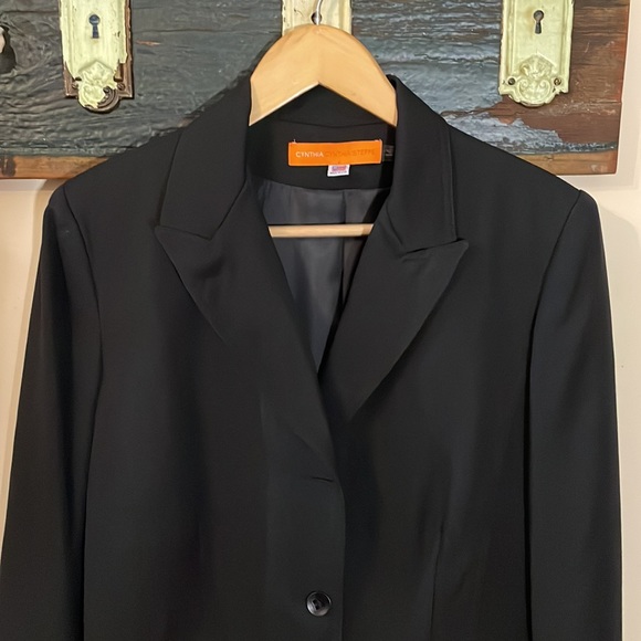 Cynthia Steffe Black Wool Blazer Size 14 - Picture 10 of 15